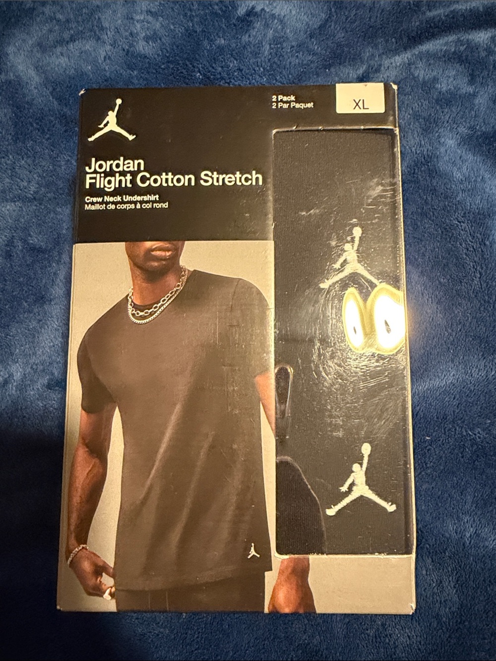 Jordan Black Short Sleeve Crewneck Tee Two-Pack